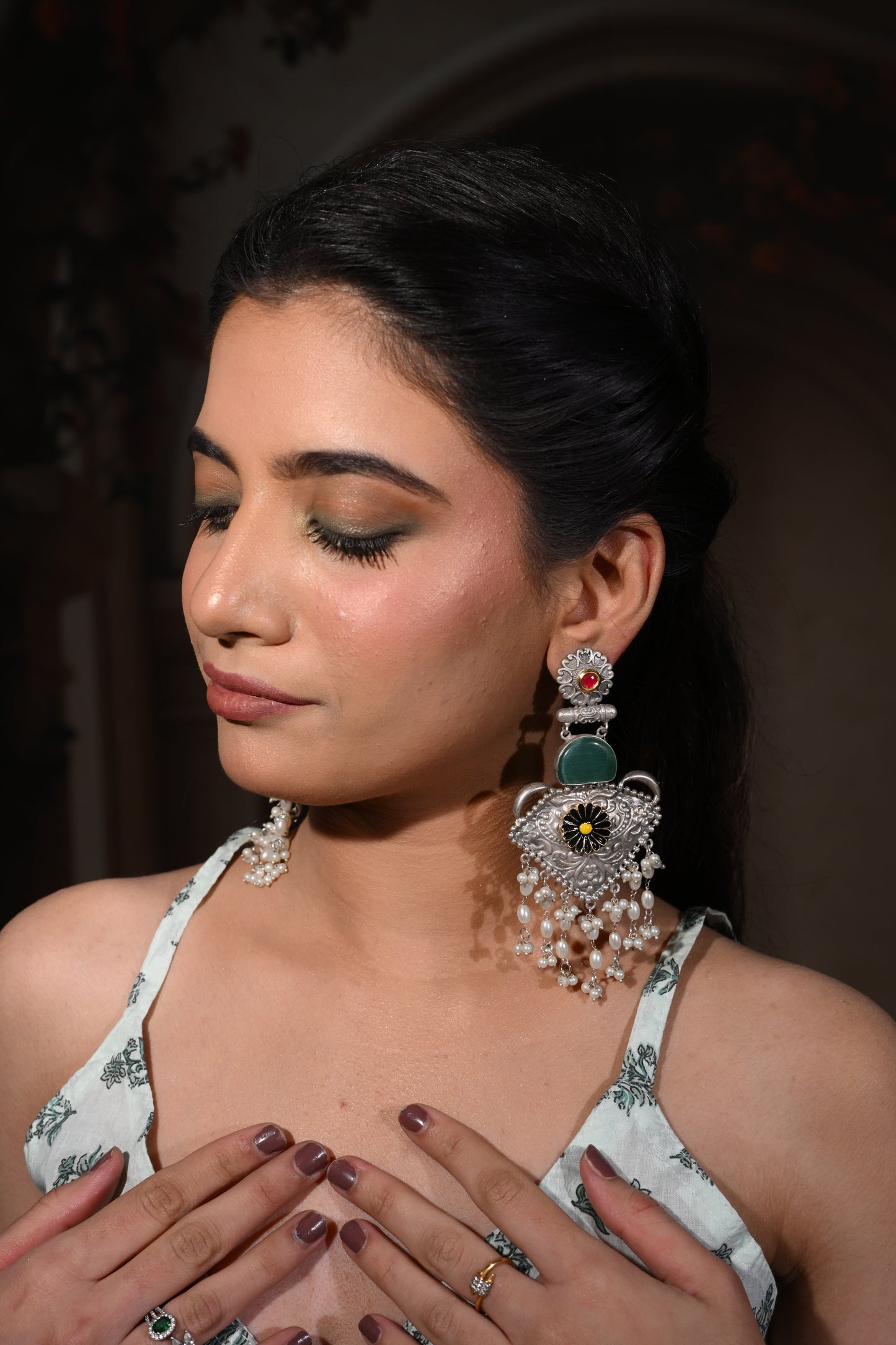 Regal Meadow Antique Dangler Earrings