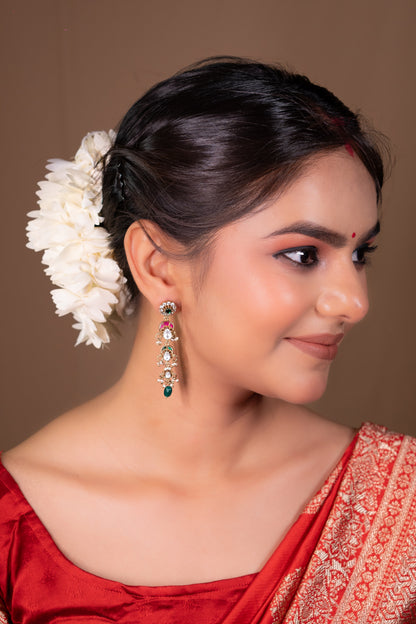Multicolor Meenakari Kundan Drops