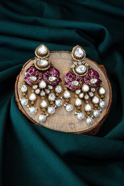 Vintage Meenakari Kundan Grace