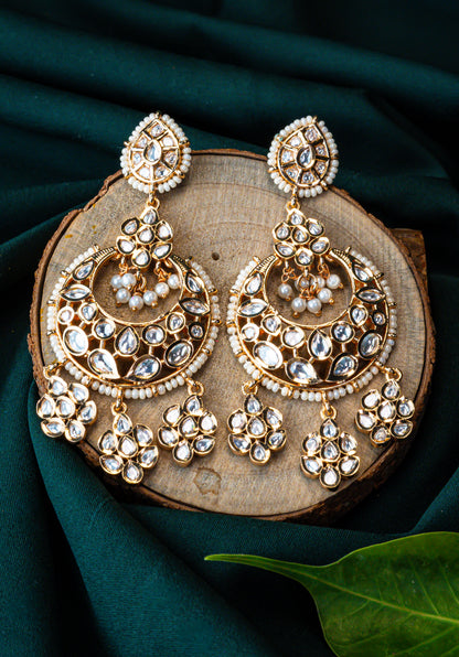 Gold Chand Baali Earrings