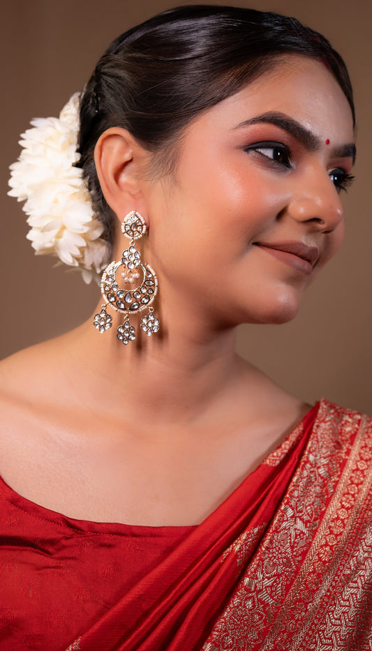 Gold Chand Baali Earrings