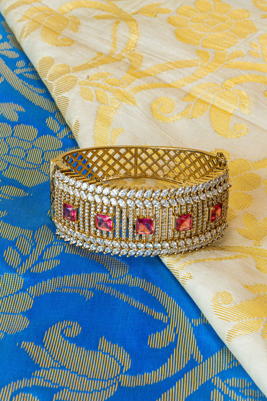 Ruby & White CZ Heritage Bracelet