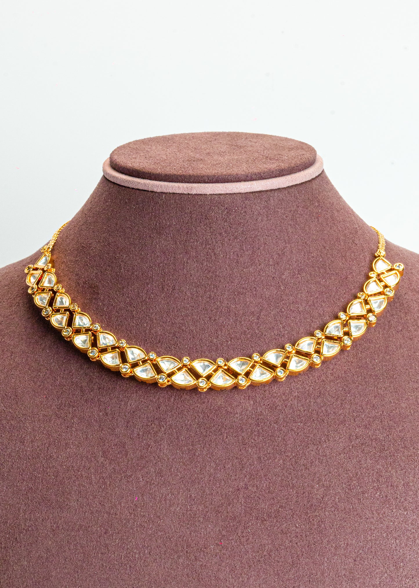 Classic Gold Plated Kundan Necklace