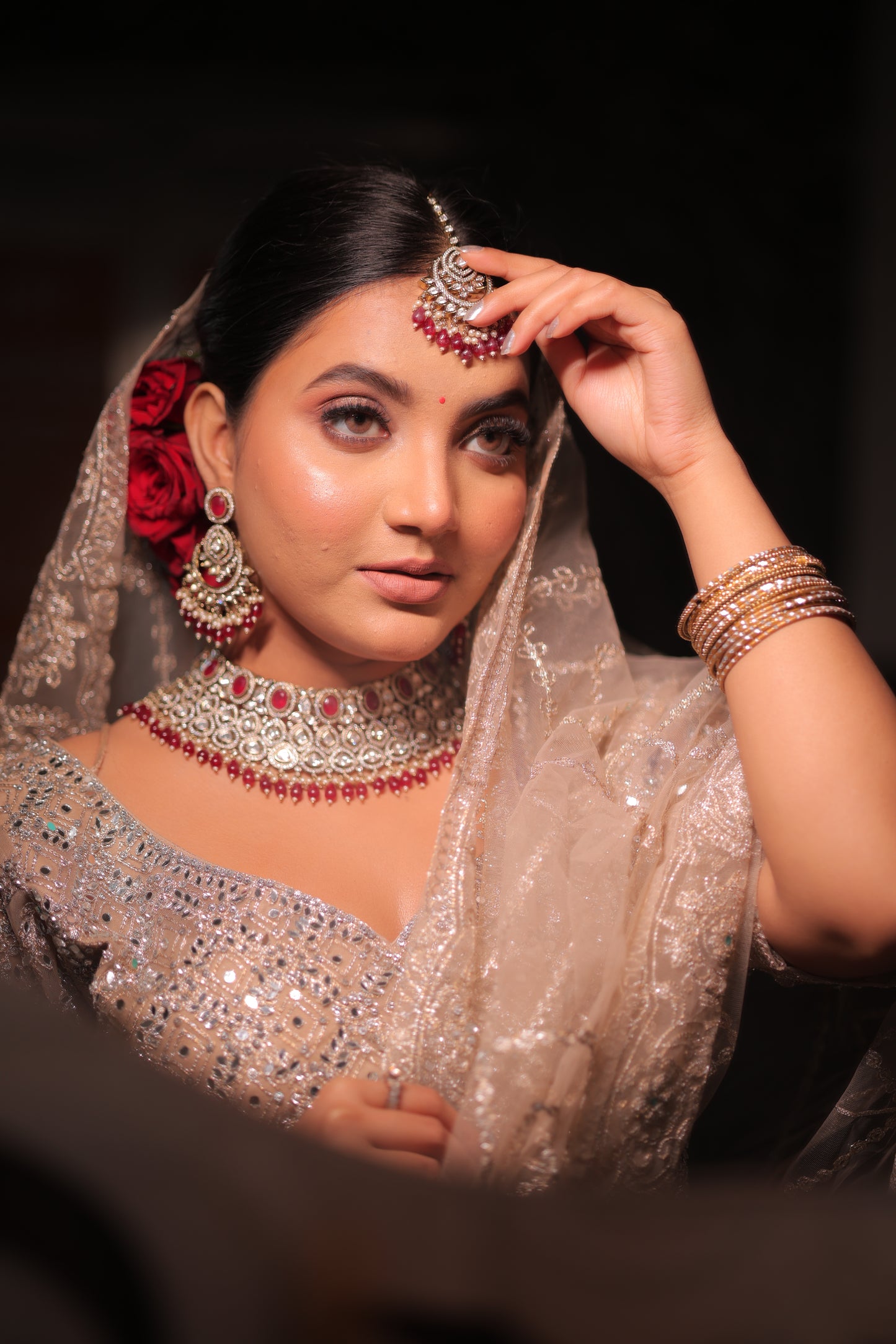 Traditional Bridal Kundan Jewelry Set