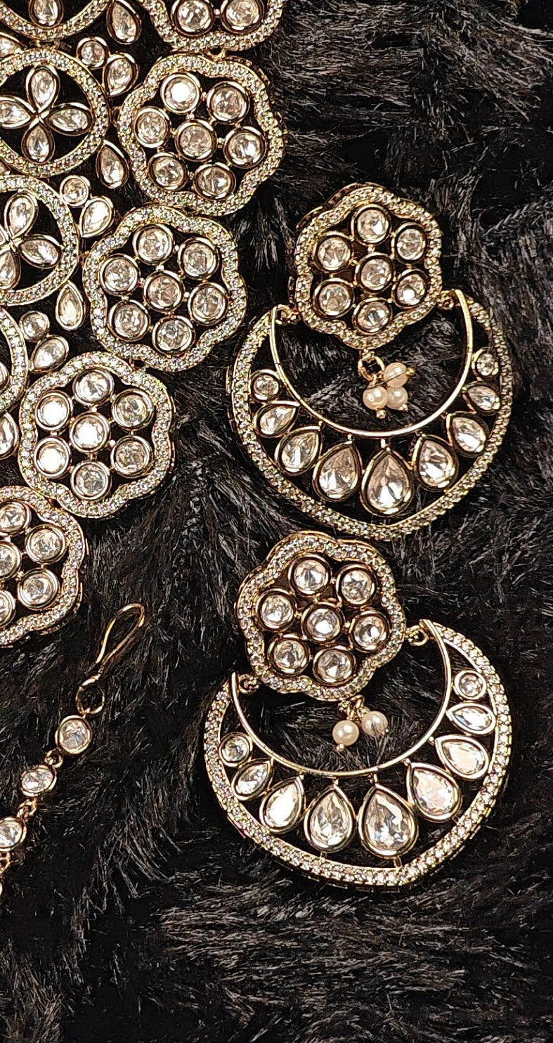 Royal Bloom Kundan Bridal Jewellery Set