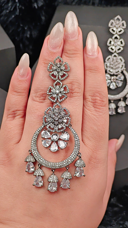 Luxury CZ Diamond Statement Earrings