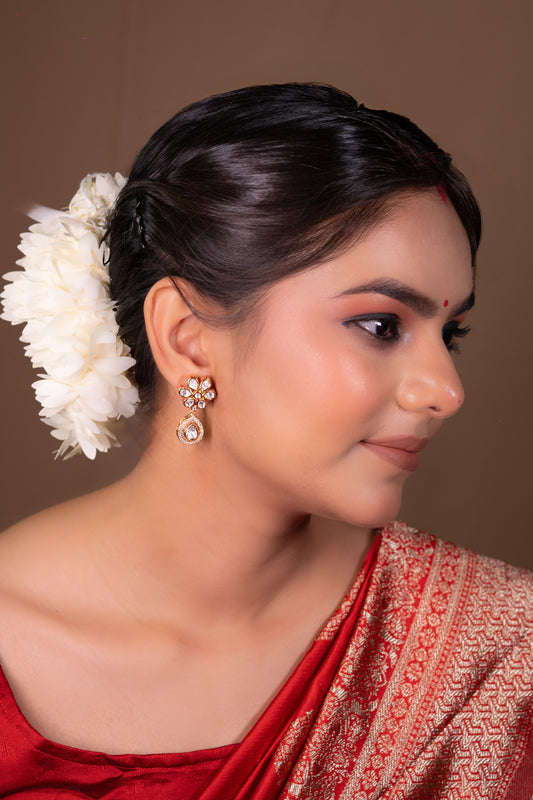 Classic Gold Teardrop Kundan