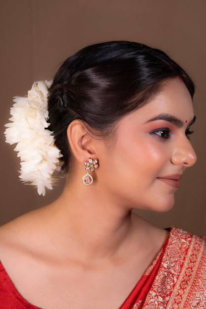 Blush Pink Kundan Charm Drops