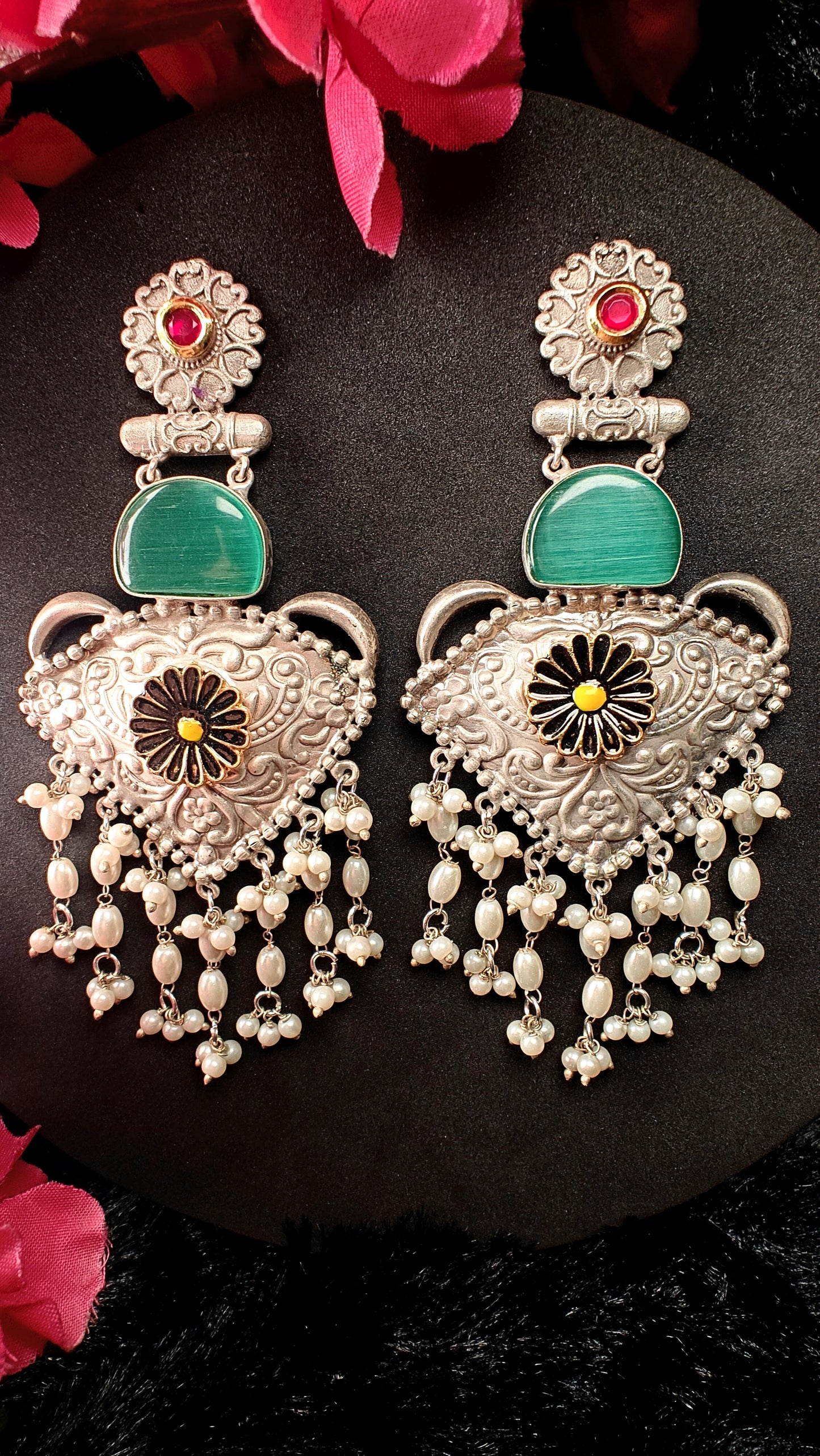 Regal Meadow Antique Dangler Earrings