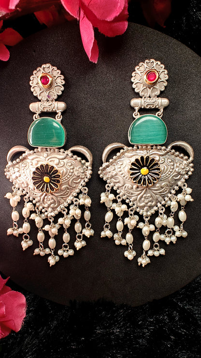 Regal Meadow Antique Dangler Earrings