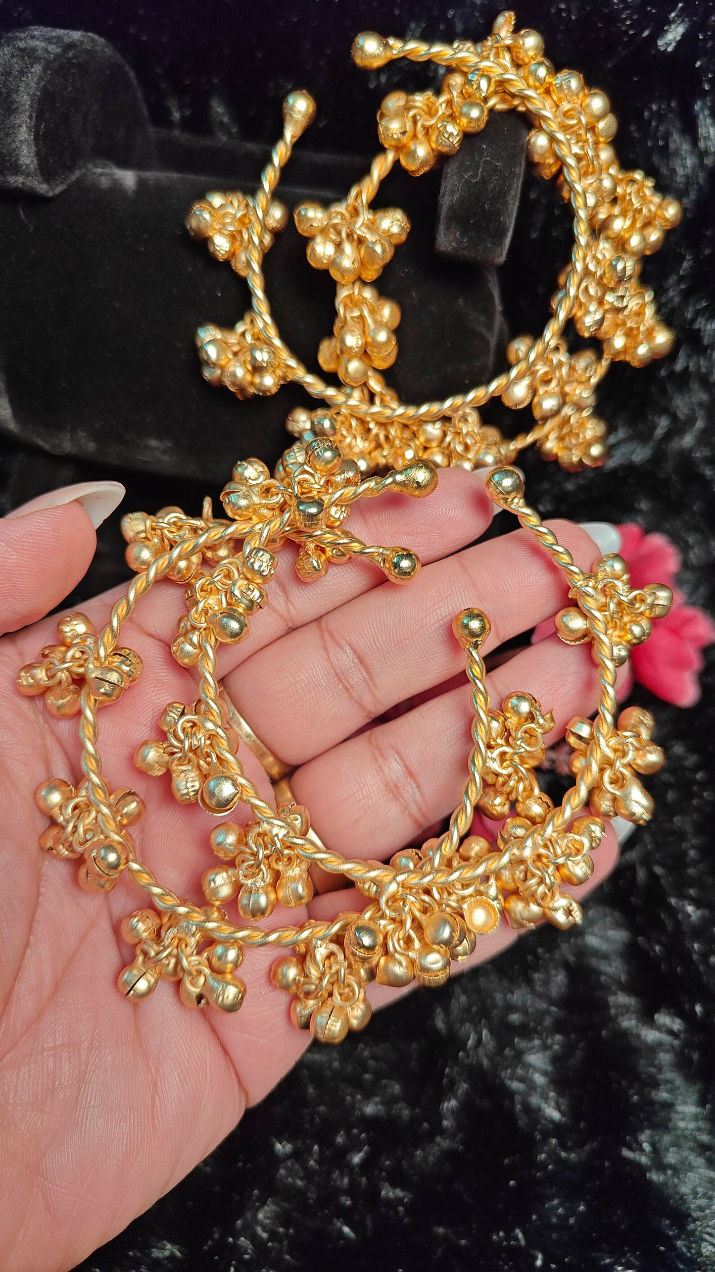 Royal Twist Ghungroo Kada Set
