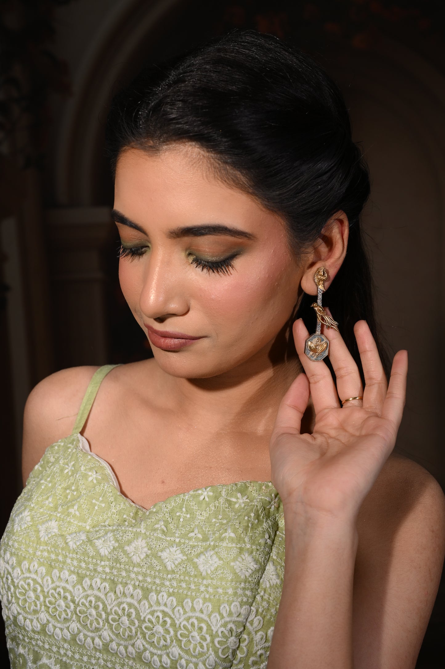 Noor Aviary Antique Dangler Earrings