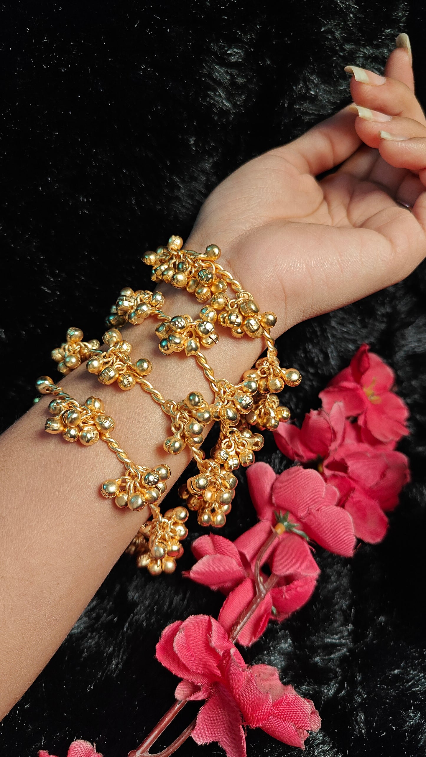 Royal Twist Ghungroo Kada Set
