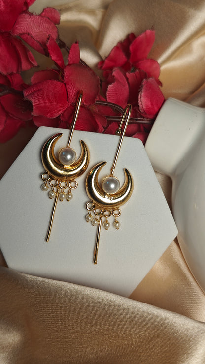 Crescent Pearl Ear Cuffs